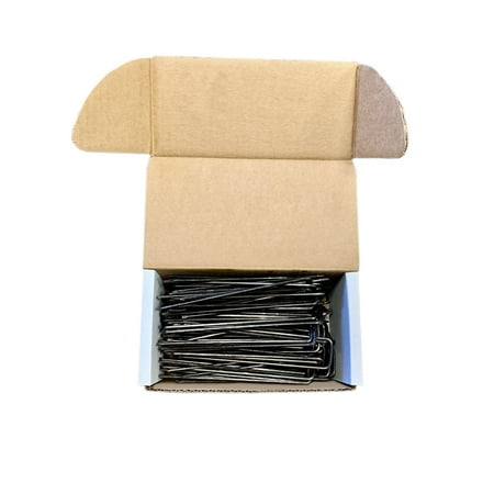 Set of Two Hundred 6 Inch Landscaping Square Top Staples Flower Gardens & More