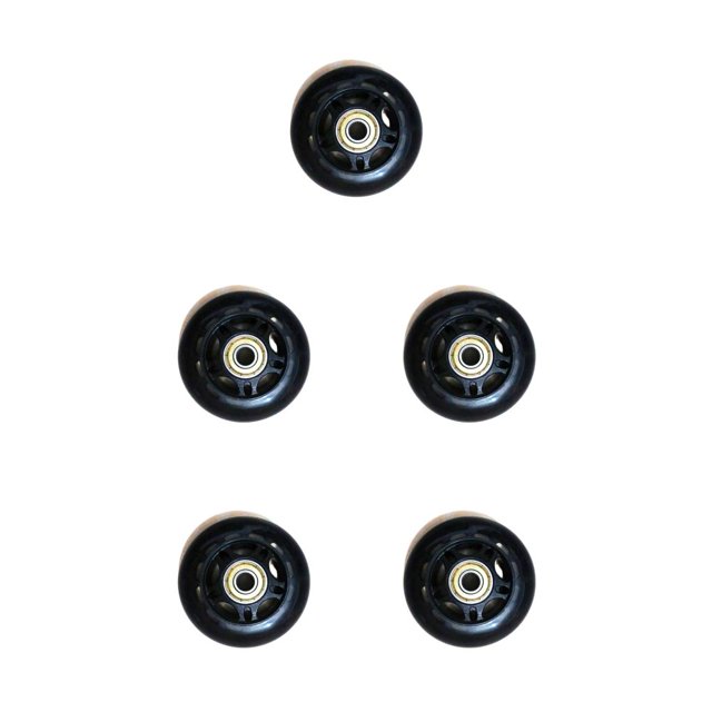 Toystoory Rueda para zapatos de patinaje al aire libre, antideslizante, a prueba de golpes, reemplazo de rodillo de Hockey, ruedas de PU, piezas Type2 NO2