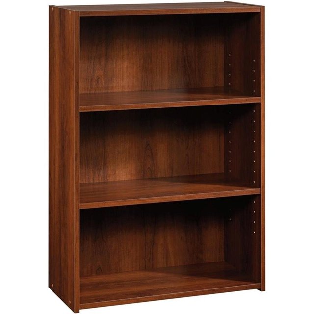 Pemberly Row Bibliothèque Moderne à 3 Tablettes en Bois d'Ingénierie, Fini Cerisier Brook