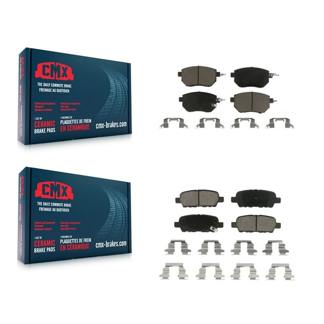 CMX Front Rear Ceramic Brake Pads Kit for Car Nissan Murano Altima Maxima INFINITI FX35 FX45 KCX-100254