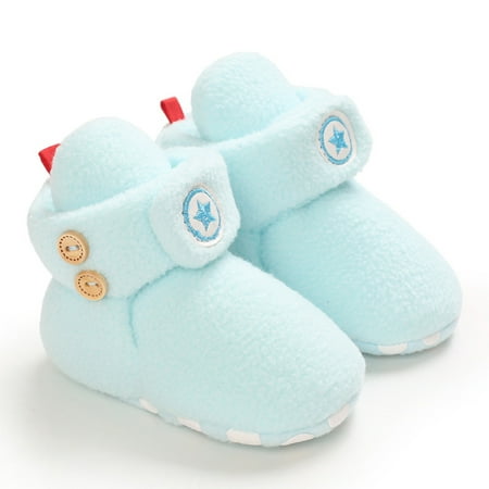 

Beloved Toddler Winter Shoes 0-1 Years Old Durable Lightweight Mini Non-skid Machine Washable Creative Cotton Warm Toddler Winter Boots