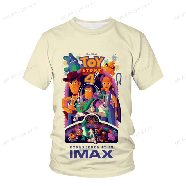Camisetas con estampado 3D de Disney para niños y niñas, la última historia de juguetes de verano, ropa para niños, camisetas con estilo para adolescentes 130 zhangmengya CONDUJO