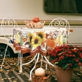 thumbnail image 2 of Fall Tablecloth Round 60 Inch Pumpkin Sunflower Leaves Table Cloth Thanksgiving Autumn Table Cover for Party Picnic Kitchen Dinner Decor, 2 of 5