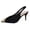 Black2, variant on Womens Slingback Kitten Heels Closed Pointed Toe Pumps Heeled Sandals Elegant Splice Leather Party Prom Dress Shoes Black Size 6