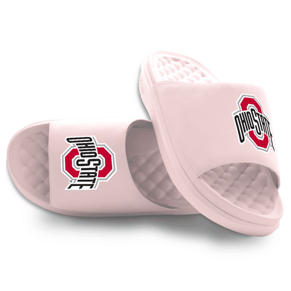 Unisex ISlide Pink Ohio State Buckeyes Primary Motive Slide Sandals