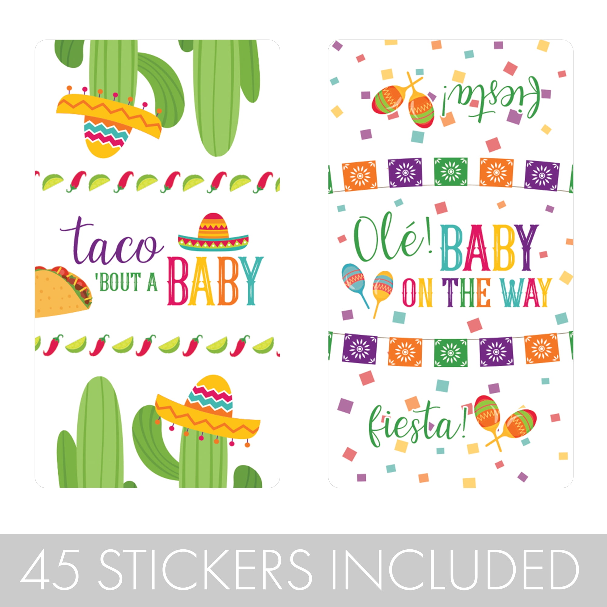 Distinctivs Colorful Fiesta Taco 'Bout a Baby Shower Mini Candy