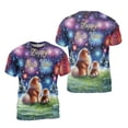 thumbnail image 3 of Happy New Year Pomeranian Family Cheer Winter Midnight Firework All Over Print 3D Shirt Unisex Merch Pom Dog Lover Gifts - 02025, 3 of 6