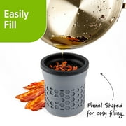 PrepSolutions Silicone Grease Keeper & Strainer with 2-Cup Heat-Resistant Capacity