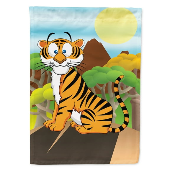 Carolines Treasures APH7633GF Tiger Flag Garden Size  Small multicolor