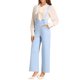 thumbnail image 4 of INSPIRAR CHIC Mono de Mujer con Tirantes Ajustables y Pierna Ancha, Mono con Tirantes, XS Azul Claro, 4 of 6