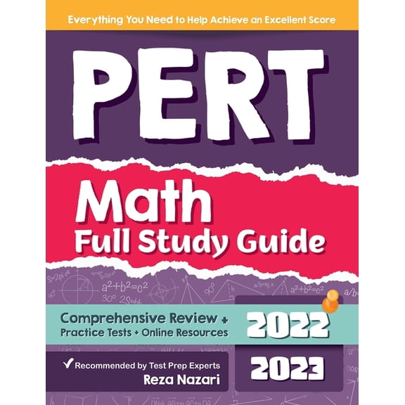 PERT Math Full Study Guide: Comprehensive Review   Practice Tests   Online Resources, (Paperback)