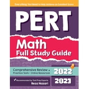PERT Math Full Study Guide: Comprehensive Review + Practice Tests + Online Resources, (Paperback)