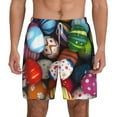 thumbnail image 2 of Goofa Easter Egg Printed Men's Swim Trunks Board Shorts Quick Dry Mens Swimming Trunks with Compression Liner,Breathable Fit Hawaii Beach Shorts-Large, 2 of 9