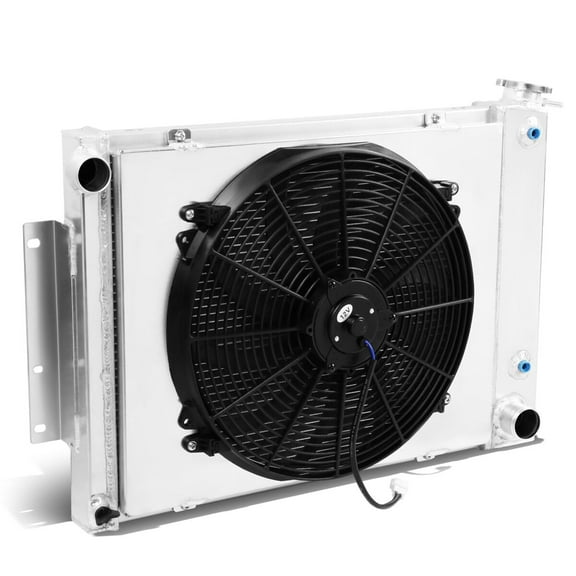 DNA Motoring For 67-69 Camaro Firebird V8 MT 3-Row Full Aluminum Racing Radiator w/Fan Shroud