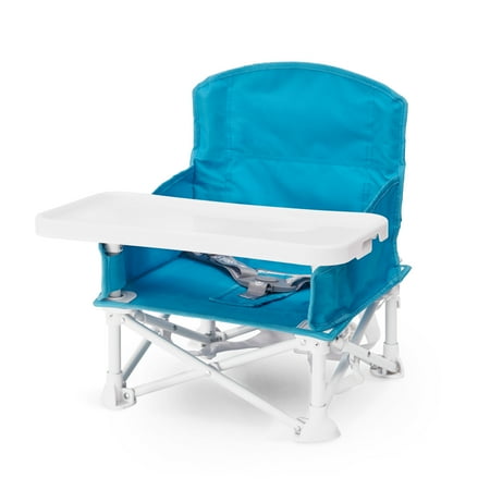 UPC: 0618998035173 | Regalo Portable My Chair Booster Seat Multi-Functional Two Anchor Straps Attachable Tray Up to 37 lb Aqua Blue Ages 9 to 36 Months Unisex