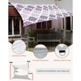 thumbnail image 5 of Sun Shade Sail 14x18Ft Luxury Boho Purple Flowers Gradient Pattern Uv Block Sunshade Canopy Outdoor Shade Cover Rectangle Shade Cloth For Patio Garden Yard Deck Pergola, 5 of 6