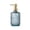 Blue, variant on Jubipavy 400ml Diamond-Cut Glass Soap Dispenser, Refillable Pump Bottle for Hand Soap Shampoo Lotion, 7 Color Options