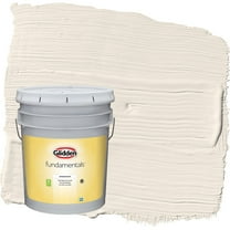 Glidden Fundamentals Pearls and Lace / White Semi-Gloss Interior Paint, 5 Gallon