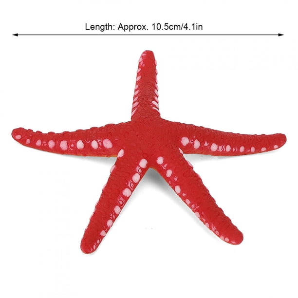 Estrella de mar de simulación de acuario estrella de mar de simulación de plástico decoración de paisaje maravillosa luminosa para pecera ANGGREK Otros
