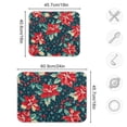 thumbnail image 4 of Yayeee Dish Drying Mat for Kitchen Counter 16"x18" Microfiber Absorbent Pad, Christmas Themed Leaves, 4 of 7