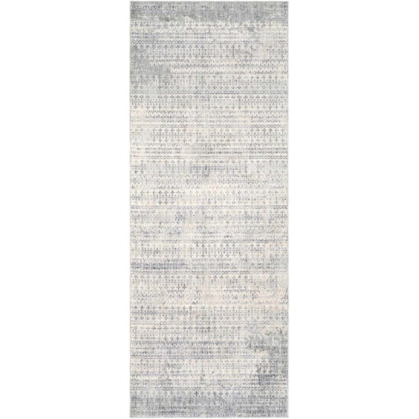 Mark&Day Area Rugs, 3x10 Altena Transitional Pale Blue Runner Area Rug