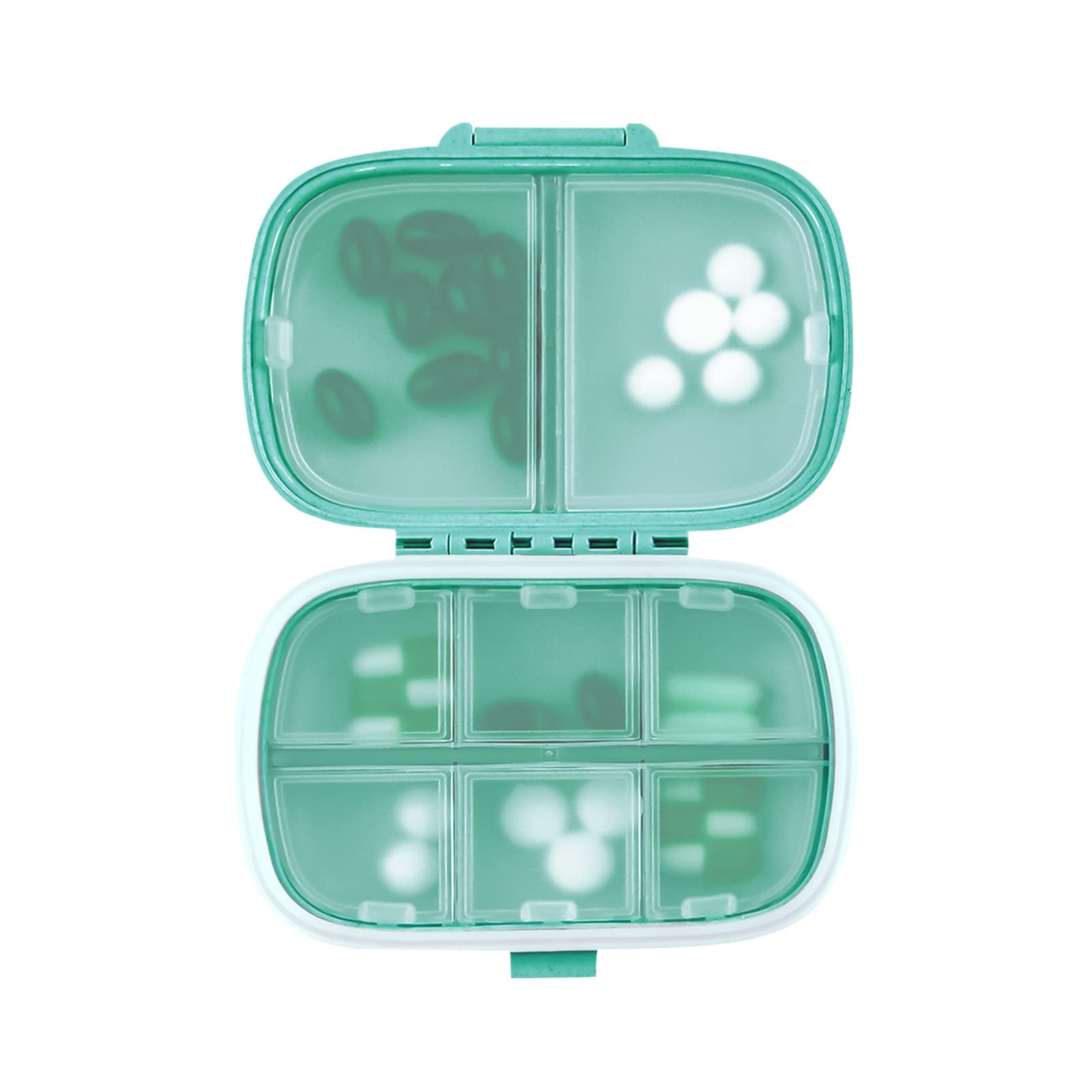 8 Compartment Medicine Storage Box 1 Piece Modern Portable Travel