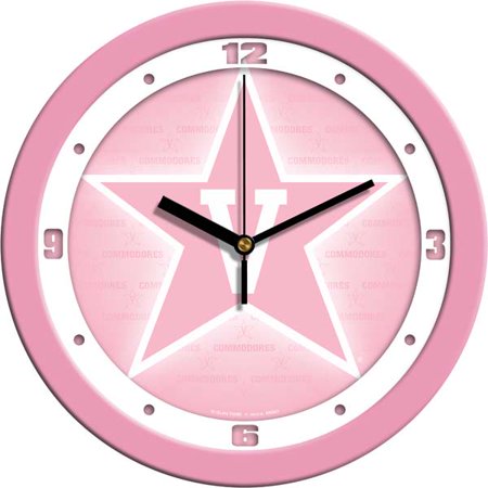 Commodore Clock - Vanderbilt Pink Wall Clock