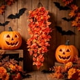thumbnail image 3 of 2026 Halloween Indooor Decoration Artificial Hanging Pothos Vines Fake Plants For Wall Indoor Greenerys Decor For Halloween Thanksgiving Farmhouses Room, 3 of 6