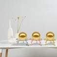thumbnail image 4 of Decorative Ball Metal Base Ornament, Living Room Display Triangle Bracke., 4 of 8