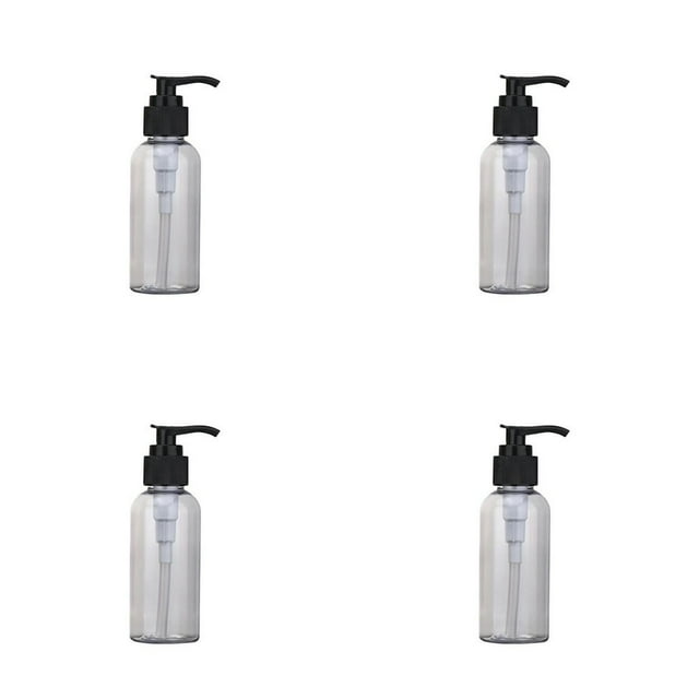 LNGOOR 2PCS 200ml Empty Lotion Pump Bottles Refillable Plastic Containers Clear Great for Soap Shampoo Lotions Liquid Body Soap and Massage Liquid Container for Bathroom Shampoo and Body