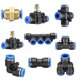 thumbnail image 5 of Paquete de 2x de 5 uds. de conector de mamparo neumático, accesorios de empuje, tubo de de aire/agua de 6mm/8mm/10mm/12mm Cola conector, 5 of 8