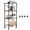 Brown, variant on M MZG 3 Tier Wire Shelving Unit,3 Shelves Shelf Rack, 11.8"D x 17.7"W x 26.3"H,Metal Storage Shelves 450 lbs,Grey