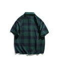 thumbnail image 2 of APEXFWDT Men's Short Sleeve Classic Plaid Shirt Big and Tall Button Down Shirts Casual Loose Shirts with Chest Pocket, 2 of 3