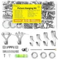 thumbnail image 1 of czcpp-351Pcs Picture Hanging Kit, Wall Hanging Kit, Picture Frame Hanging Kit &Sawtooth Picture Hangers,Screw Eyes, D Rings, Nails, Screws, Steel Wire, Picture Frame Hooks for Frame Canvas Mirror,Sil, 1 of 4
