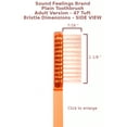 thumbnail image 4 of Sound Feelings Toothbrush - EXTRA HARD, Smokers, Plain, Classic, Old-Fashioned 4-Pack, 4 of 5