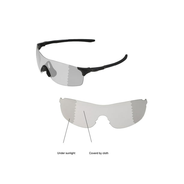 Walleva Transition/Photochromic Polarized Replacement Lenses for Oakley  EVZero Pitch Sunglasses 