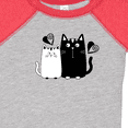 thumbnail image 4 of Inktastic Valentines Day Cat Couple Girls Baby Bodysuit, 4 of 5