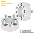 thumbnail image 2 of SCITOO 5x110 Wheel Spacers Adapters 1 inch 5with 12x1.25 Studs 65.1mm Wheel Adapters x110mm fit for Dart for 200 for Cherokee Wheel Spacers 4Pcs, 2 of 4
