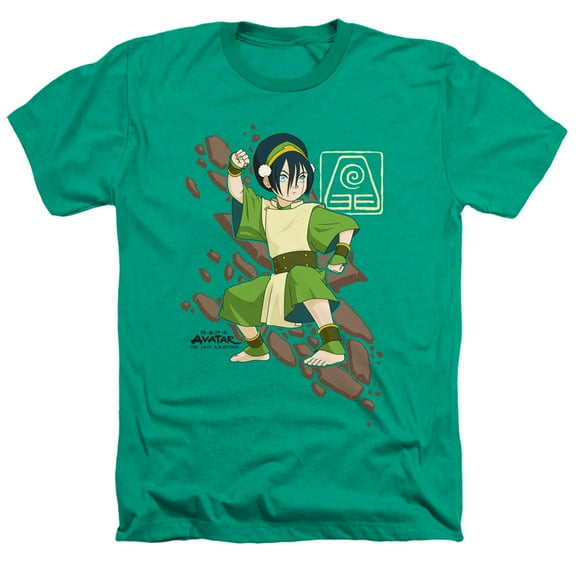 Avatar The Last Airbender Toph Rock Slide Unisex Adult Heather T Shirt