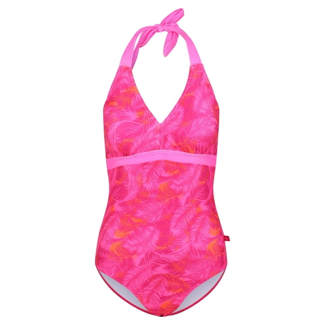 Regatta - Bañador Entero de Una Pieza Flavia Lunares para Mujer (Rosa Fusión)