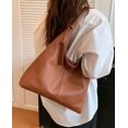 thumbnail image 3 of Kukuzhu Women's Hobo Bag PU Leather Shoulder Bag Large Handbag Totes Versatile Purse Top Handle Bag Commuting, 3 of 7
