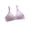 Purple, variant on LYMAYTER Women Teen Girls Sports Bra Soft Cotton No-Wire Breathable Vest for Training Bra 75-90A