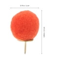 thumbnail image 2 of COMPUKAS 100Pcs Decorative Bulletin Board Pins Fuzzy Thumb Tacks for Memo Photo Poster Cork Board, 2 of 8