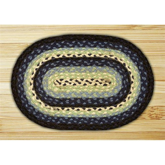 Earth Rugs 46-312 Blueberry-Creme Round Swatch