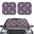 thumbnail image 2 of Xecao Snake And Floral for Foldable Car Sun Shades (2-Pack) offer sun protection with an easy-fold design for convenient windshield shading., 2 of 7