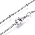 thumbnail image 2 of 2pc Brass Satellite Chains Necklaces Platinum 17 inch, 2 of 3