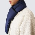 thumbnail image 4 of Bufanda de invierno Skymirror, gruesa, acolchada, de felpa, resistente al viento y al frío, cálida, de color sólido, unisex, para exteriores, accesorio de ropa, 4 of 8