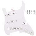 thumbnail image 1 of Golpeador de guitarra eléctrica de una sola capa de PVC blanco precableado, accesorios, 1 of 14