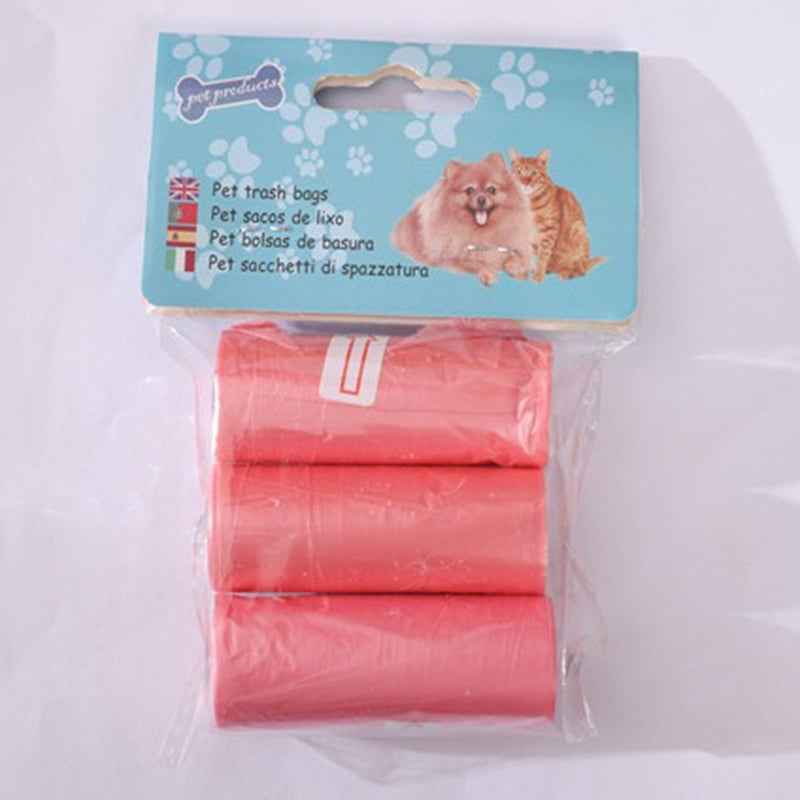 Pink Garbage Bags Vest Style Rubbish Bag For Home Waste Trash Bag Rubbish  Pouches 18pcs/Roll 45x50cm Kitchen Garbage Bags