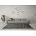 thumbnail image 3 of Ahgly Company Indoor Square Persian Light Blue Traditional Area Rugs, 8' Square, 3 of 4